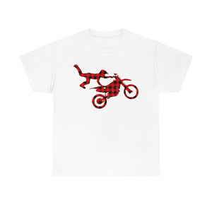 Matching Family Red Buffalo Plaid Motocross Christmas Pajama T-Shirt