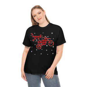 Matching Family Red Buffalo Plaid Motocross Christmas Pajama T-Shirt