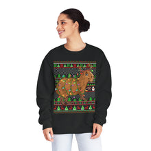 Load image into Gallery viewer, Capybara Animal Lover Ugly Xmas Santa Lighting Capybara Christmas Sweatshirt
