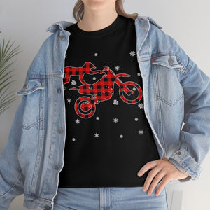 Matching Family Red Buffalo Plaid Motocross Christmas Pajama T-Shirt