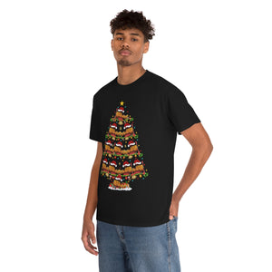 Xmas Lighting Airplane Christmas Tree T-Shirt for Men Women Girl Kids