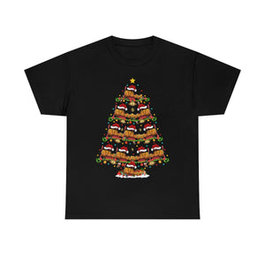 Xmas Lighting Airplane Christmas Tree T-Shirt for Men Women Girl Kids