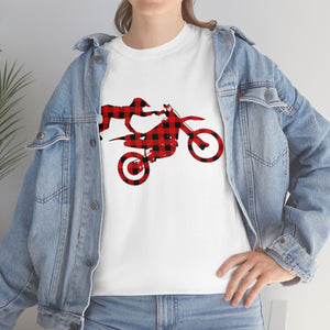 Matching Family Red Buffalo Plaid Motocross Christmas Pajama T-Shirt