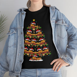 Xmas Lighting Airplane Christmas Tree T-Shirt for Men Women Girl Kids