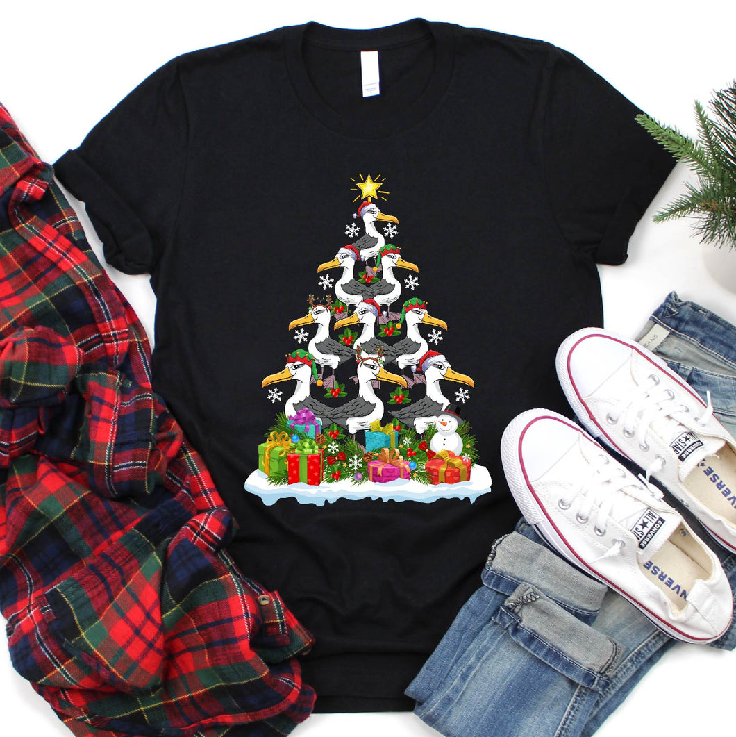 Albatross Birds Christmas Tree Albatross Xmas T-Shirt for Men Women Girls Kids