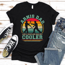 Load image into Gallery viewer, Vintage Arnis Dad Like A Regular Dad But Cooler Arnis Fathers Day T-shirt
