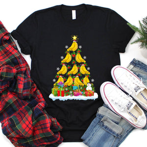 Bananas Christmas Tree Bananas Xmas T-Shirt for Men Women Girls Kids