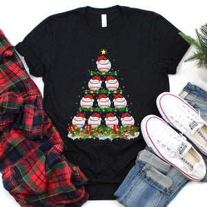 Baseball Sport Christmas Tree Shirt Baseball Sport Christmas T-Shirt for Men Women Girl Kids