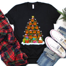 Load image into Gallery viewer, Basketball Christmas Tree Basketball Xmas T-Shirt for Men Women Girls Kids
