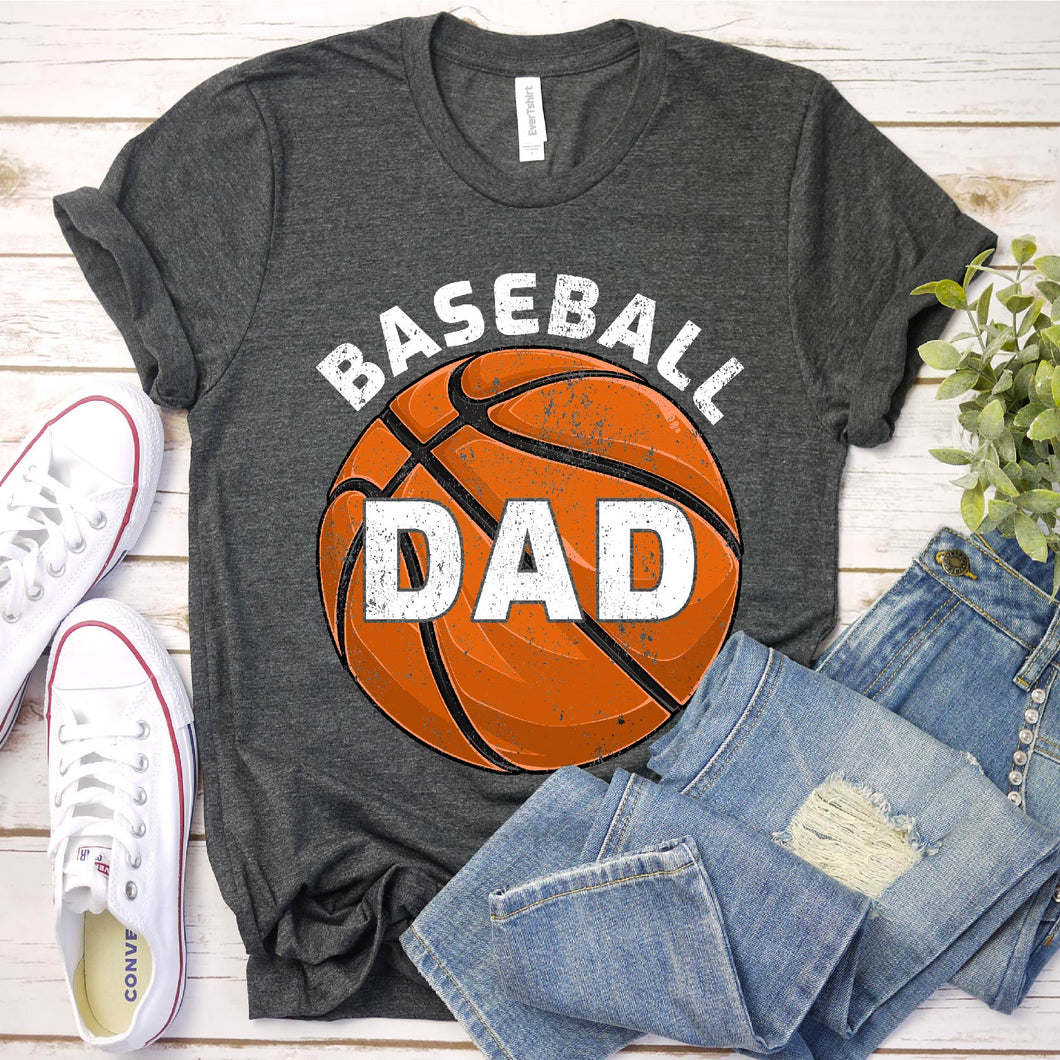 Men's Basketball Dad - Basketball Player Vintage Basketball Fathers Day T-Shirt