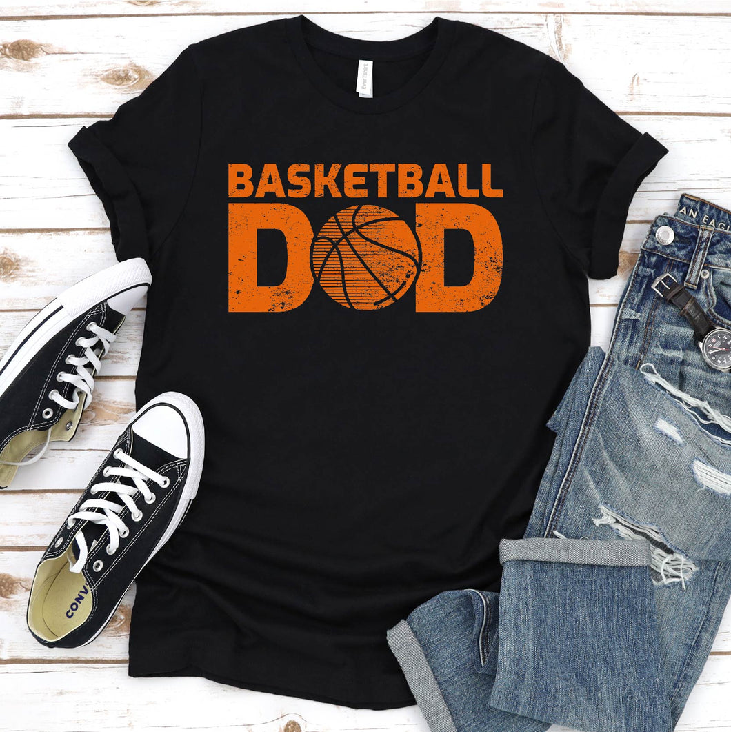 Basketball Dad T-Shirt Fathers Day Gift For Daddy Papa Fathers Day T-Shirt