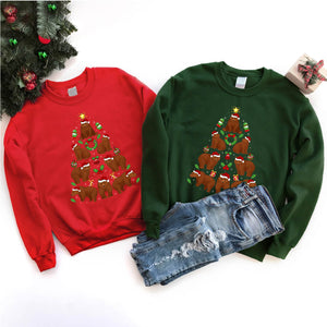 Bear Christmas Tree Bear Xmas T-Shirt for Men Women Girls Kids