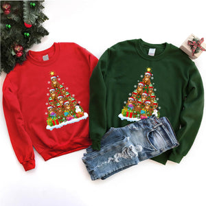 Bear Animal Christmas Tree Bear Xmas T-Shirt for Men Women Girls Kids