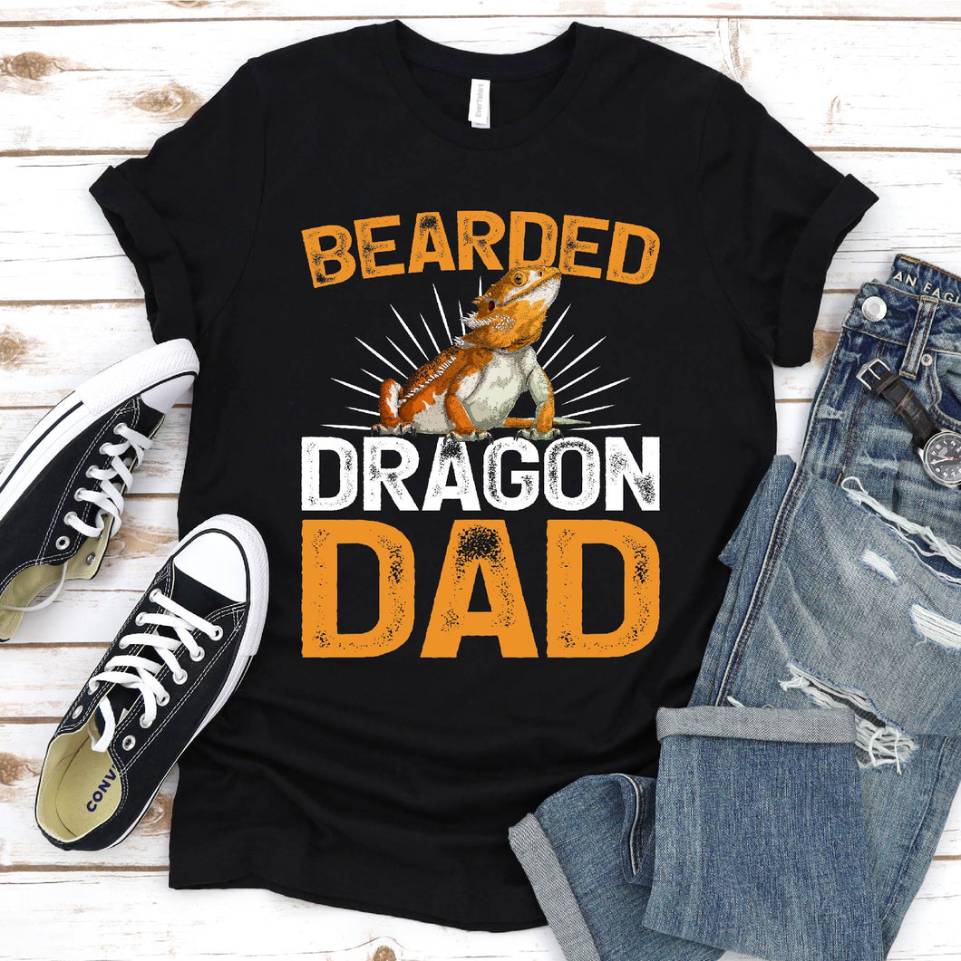 Bearded Dragon Lover Funny Bearded Dragon Dad Fathers Day T-shirt