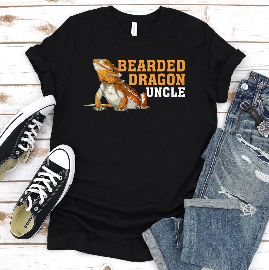 Bearded Dragon Shirt Bearded Dragon Uncle Fathers Day T-shirt