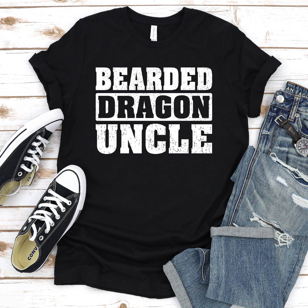 Bearded Dragon Shirt Bearded Dragon Uncle Fathers Day T-shirt