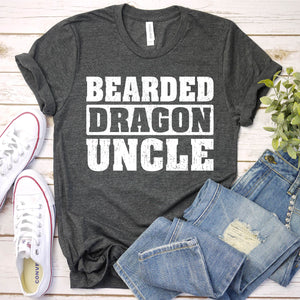 Bearded Dragon Shirt Bearded Dragon Uncle Fathers Day T-shirt