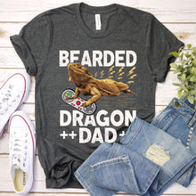 Load image into Gallery viewer, Video Game Lover Funny Gamer Bearded dragon Dad Father&#39;s Day T-Shirt
