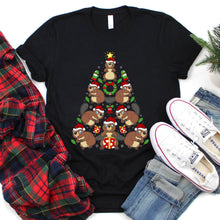 Load image into Gallery viewer, Beaver Christmas Tree Beaver Xmas T-Shirt for Men Women Girls Kids
