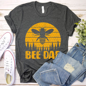 Men's Bee Vintage Beekeeper Keeping Bee Dad Father's Day T-Shirt