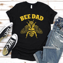 Load image into Gallery viewer, Men&#39;s Bee Dad Beehive Apiarist Papa Fathers Day T-Shirt
