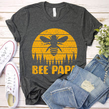 Load image into Gallery viewer, Bee Vintage Beekeeper Keeping Bee Papa Father&#39;s Day T-Shirt
