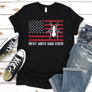 Best Ants Dad Ever Usa Flag Ants Fathers Day T-shirt