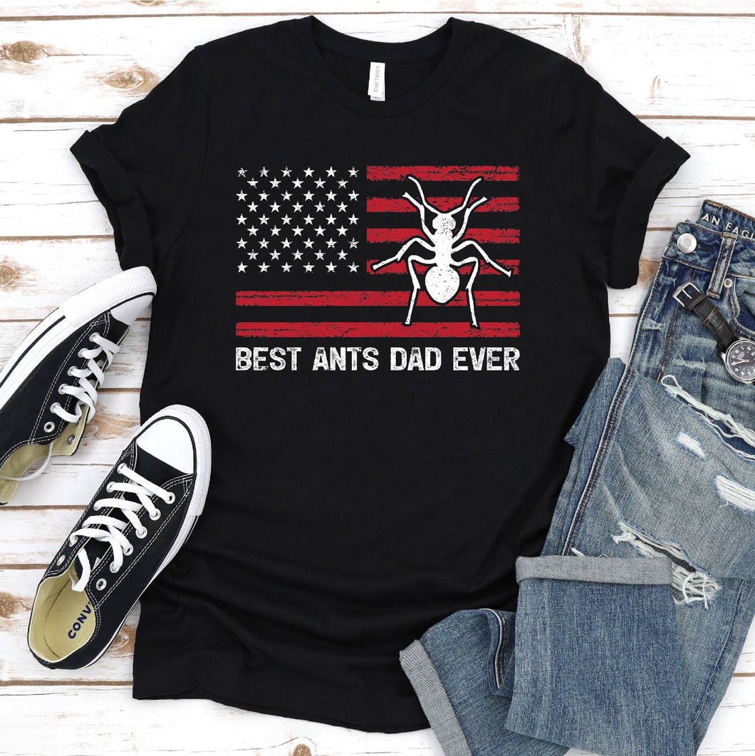 Best Ants Dad Ever Usa Flag Ants Fathers Day T-shirt