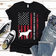 Load image into Gallery viewer, Vintage Best Belgian Bluetick Coonhound Ever Usa Flag Bluetick Coonhound Fathers Day T-shirt
