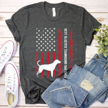 Load image into Gallery viewer, Vintage Best Belgian Bluetick Coonhound Ever Usa Flag Bluetick Coonhound Fathers Day T-shirt
