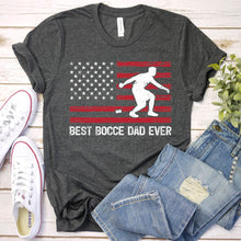 Load image into Gallery viewer, Best Bocce Dad Ever Usa Flag Bocce Fathers Day T-shirt

