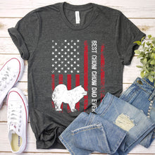 Load image into Gallery viewer, Vintage Best Chow Chow Ever Usa Flag Chow Chow Fathers Day T-shirt
