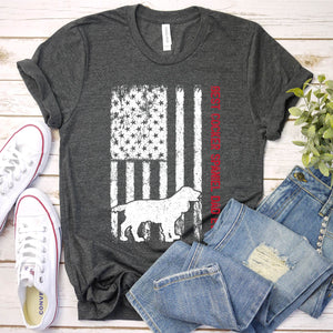 Best Cocker Spaniel Dad Ever Usa Flag Cocker Spaniel Fathers Day T-shirt