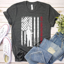 Load image into Gallery viewer, Best Construction Dad Ever Usa Flag Construction Fathers Day T-shirt

