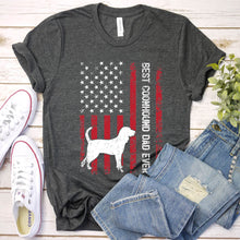 Load image into Gallery viewer, Vintage Best Coonhound Ever Usa Flag Coonhound Fathers Day T-shirt
