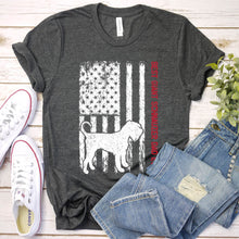 Load image into Gallery viewer, Best Giant Schnauzer Dad Ever Usa Flag Giant Schnauzer Fathers Day T-shirt
