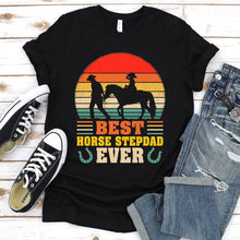 Load image into Gallery viewer, Best Horse Stepdad Ever Funny Horse Stepdad Father&#39;s Day T-shirt
