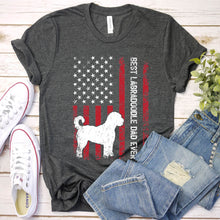 Load image into Gallery viewer, Vintage Best Labradoodle Dad Ever Usa Flag Labradoodle Fathers Day T-shirt
