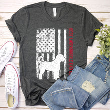 Load image into Gallery viewer, Best Labradoodle Dad Ever Usa Flag Labradoodle Fathers Day T-shirt
