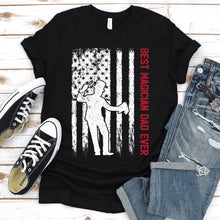 Load image into Gallery viewer, Best Magician Dad Ever Usa Flag Magician Fathers Day T-shirt
