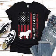 Load image into Gallery viewer, Vintage Best Puli Dad Ever Usa Flag Puli Fathers Day T-shirt

