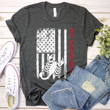 Load image into Gallery viewer, Best Scorpion Dad Ever Usa Flag Scorpion Fathers Day T-shirt

