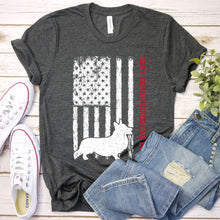 Load image into Gallery viewer, Best Welsh Corgi Dad Ever Usa Flag Welsh Corgi Fathers Day T-shirt
