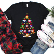 Load image into Gallery viewer, Billiards Xmas Tree Funny Billiards Christmas T-Shirt
