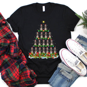 Bloodhound Dog Christmas Tree Shirt Bloodhound Dog Christmas T-Shirt