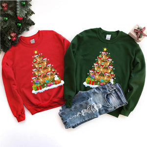 Bobcat Animal Christmas Tree Bobcat Xmas T-Shirt for Men Women Girls Kids