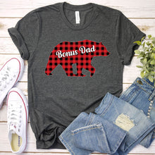 Load image into Gallery viewer, Bonus Dad Bear Shirt Bonus Dad Bear Father&#39;s Day Pajama T-shirt
