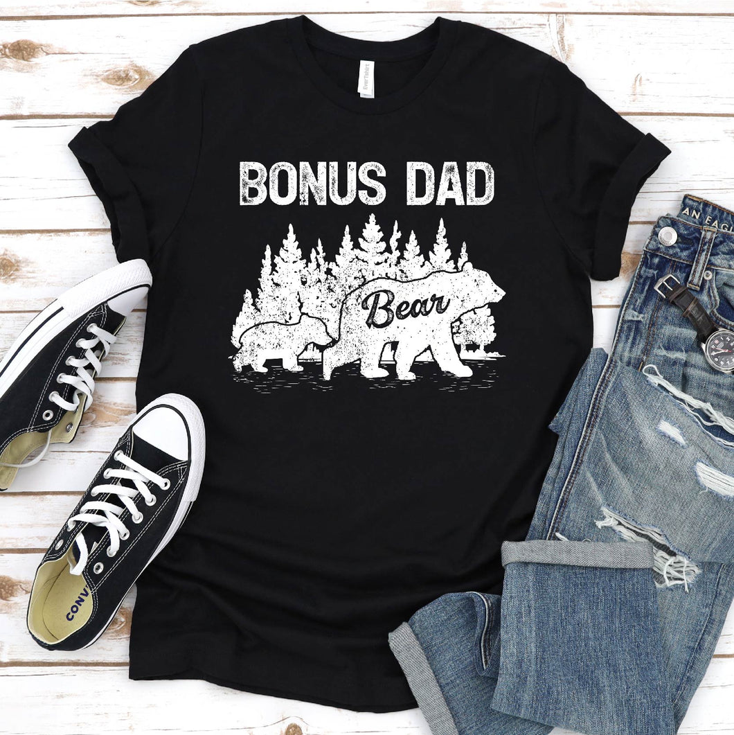 Bonus Dad Bear Shirt Bonus Dad Bear Fathers Day T-shirt