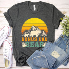 Load image into Gallery viewer, Bear Lover Shirt Bonus Dad Bear Fathers Day Vintage T-shirt
