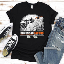 Load image into Gallery viewer, Bonusdadsaurus Vintage Style T-Rex Dinosaur Bonusdad Saurus Father&#39;s Day T-shirt
